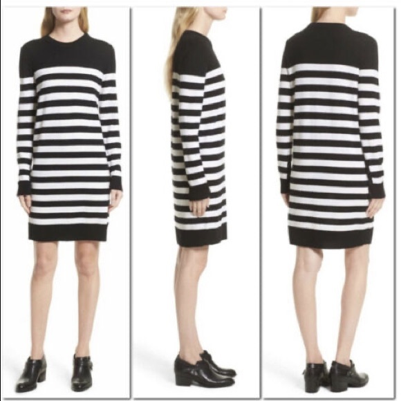 Rag & Bone Lilian Wool Striped Sweater Dress - Picture 3 of 8